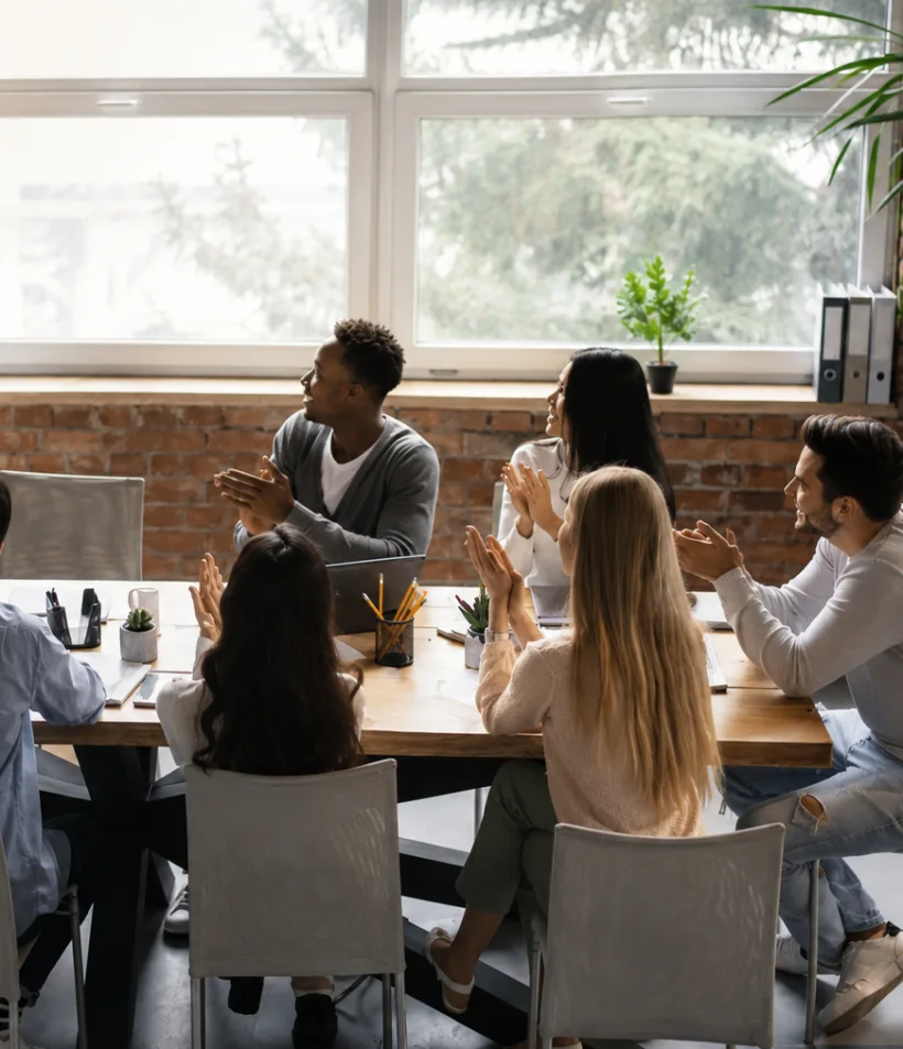 Leadership team in session